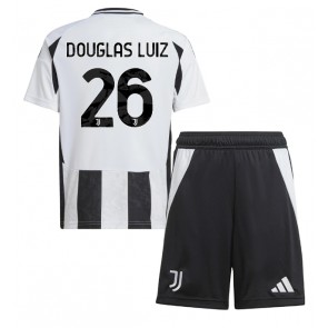 Juventus Douglas Luiz #26 Dětské Domácí dres komplet 2024-25 Krátký Rukáv (+ trenýrky)